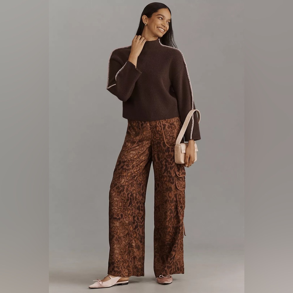 By Anthropologie Palazzo Utility Pants Size 4